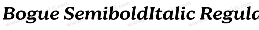 Bogue SemiboldItalic Regular字体转换